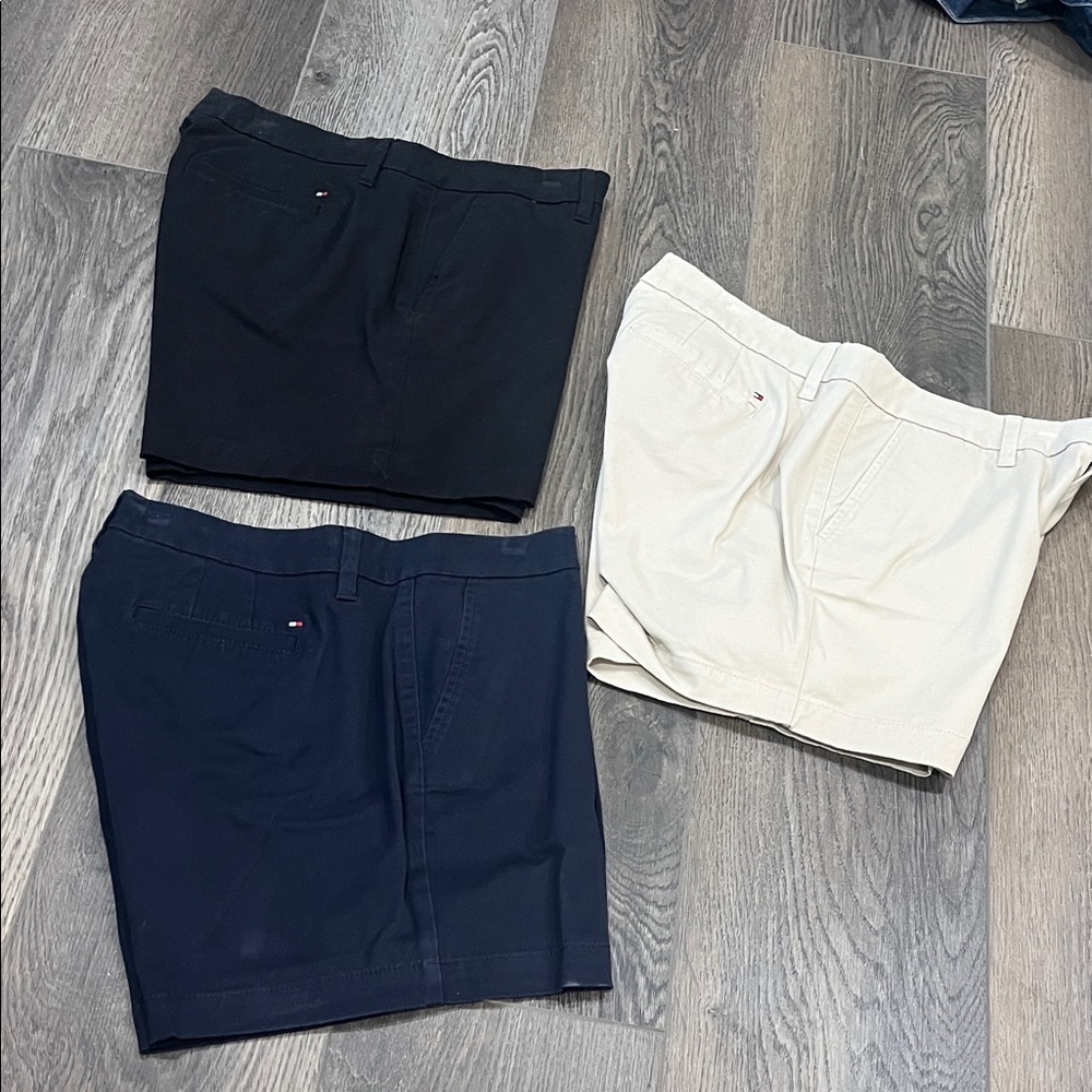 Black and Cream Shorts Set